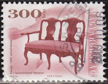 Hungria 2006 Sello º Muebles Antiguos Silla Siglo XVIII Hongrie Magyar Posta Ungarn Hungary Ungheria Hongarije 